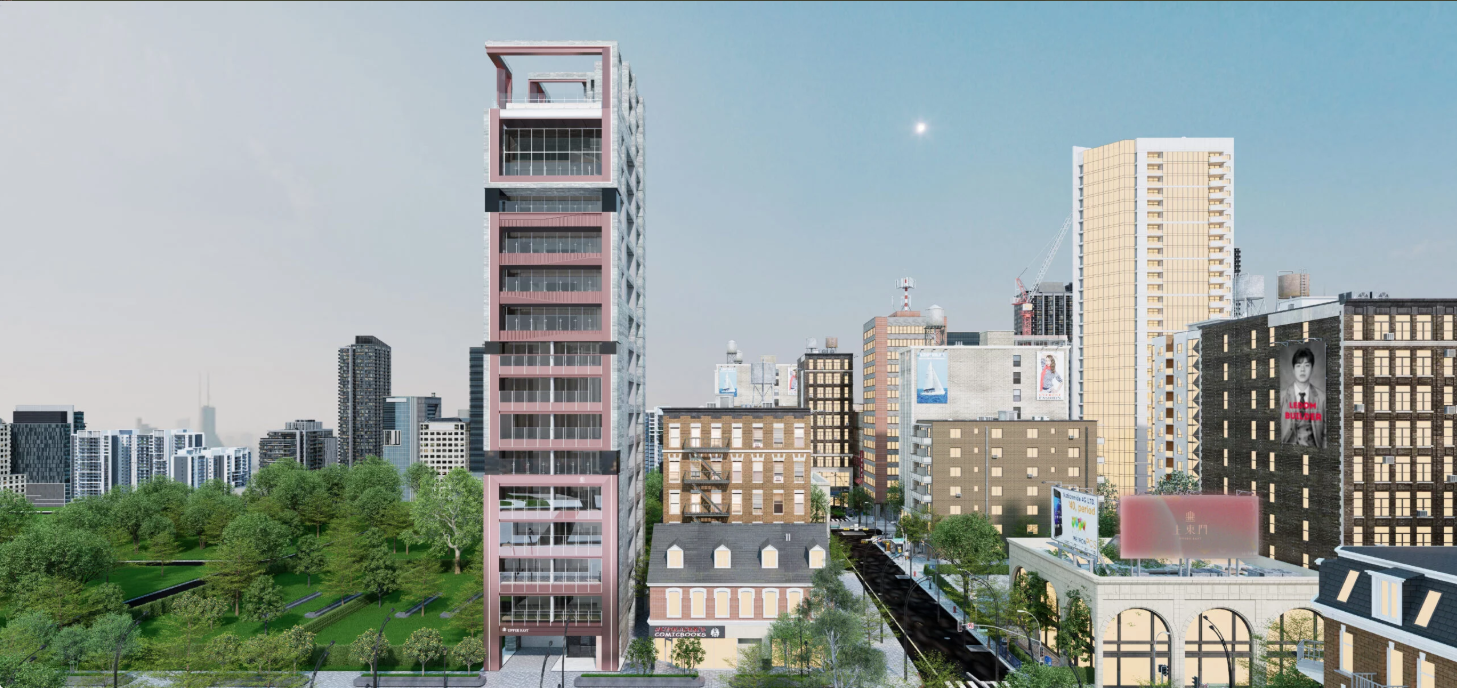 上東門建案建築外觀效果圖